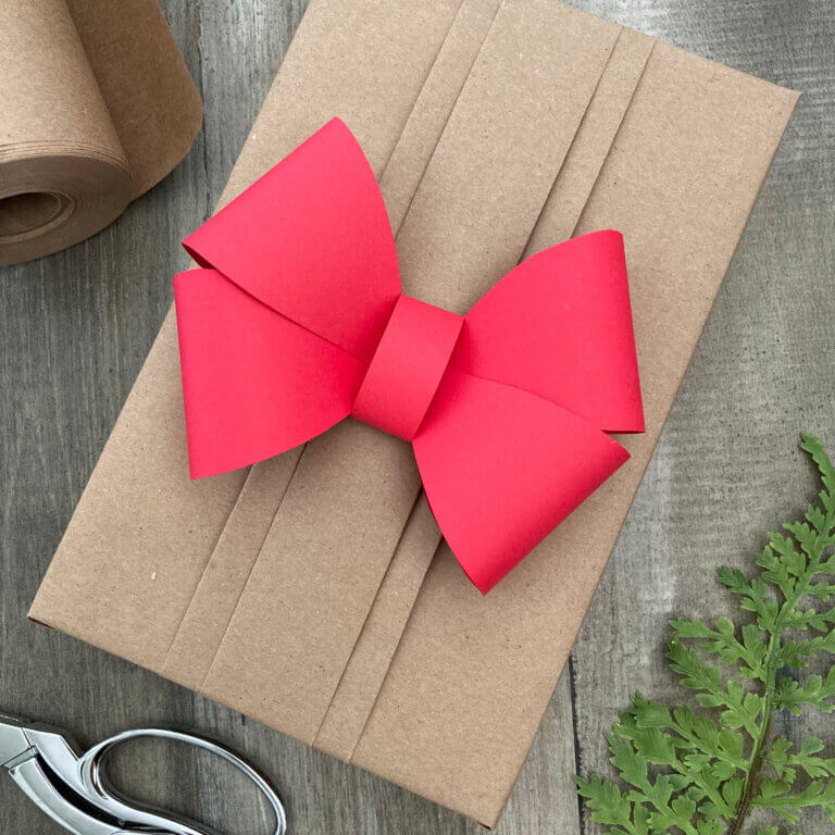 Pleated Gift Wrapping Paper Bow Gift Wrapping Love