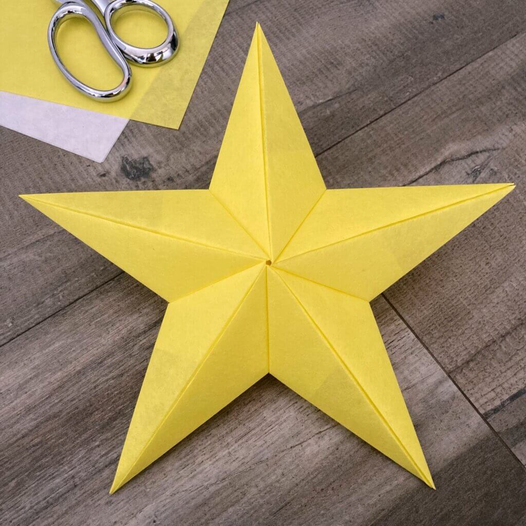 how-to-make-a-3d-paper-star-gift-wrapping-love